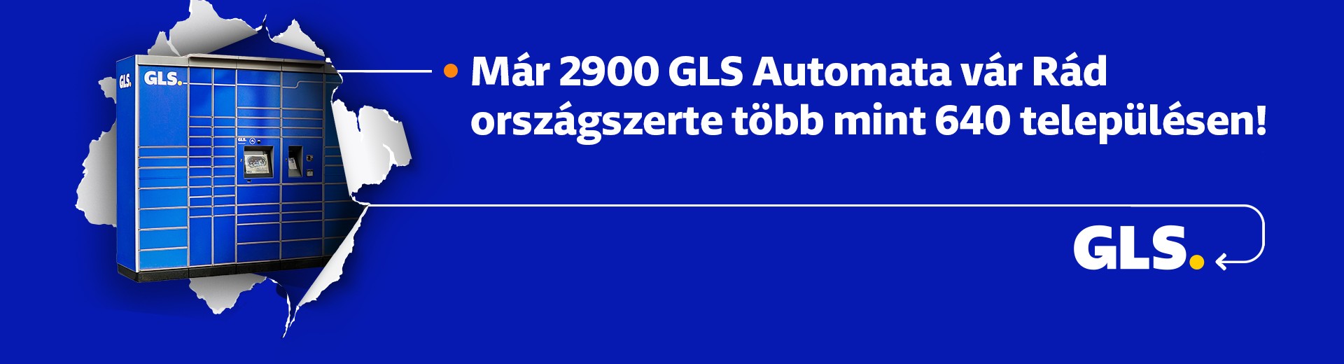 GLS Automatákban feladható és átvehető a csomagja.